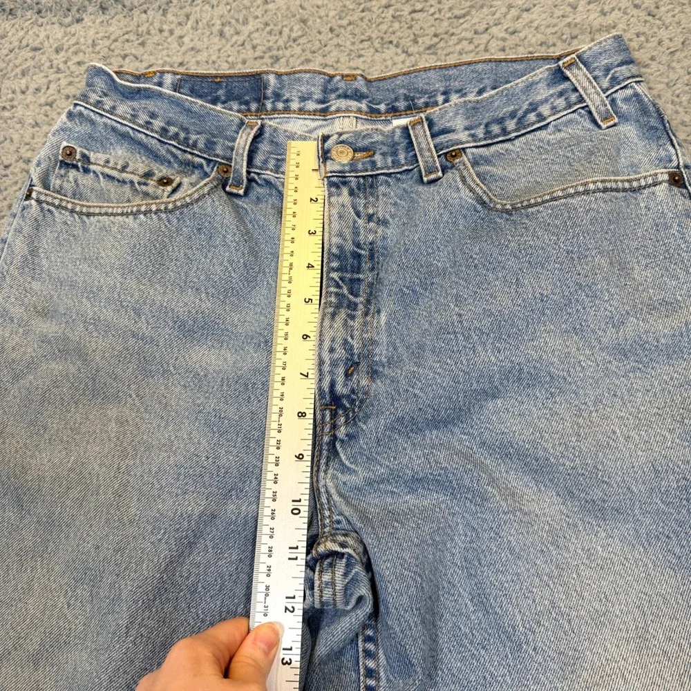 Levi's 550 Relaxed Straight Leg Jeans Men W34 L30 Light Wash Blue Cotton Vintage